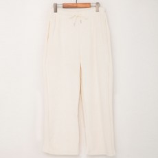 글램공감 저스트 와이드 골덴 기모 일자 융털 고무줄 잠옷 바지