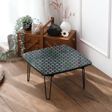 스토리퍼니쳐 국내생산 E0 자개 아트 테이블 사각 400, 08 개나리