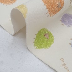 Lily Fabric 防滑Daimaru羊羊布丁防水針織布, 1個