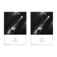 Block Mart MUSIC 帆布畫 舞台 2入