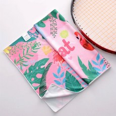 Sonio 獨特印花涼感運動毛巾 30 x 100 cm, 1個, 12 紅鶴