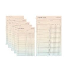 STUDIO EIGHT 時間規劃便條紙 70*110mm 80入, 混色, 6入