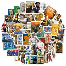 DIY行李箱筆電防水貼紙藝術01組, 1套, 混合顏色