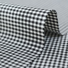 Chouchourum 先染格紋布料 SH-256, 黑色B, 1個