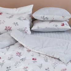 gBEDDING 植物印花超細纖維水洗棉被寢具組