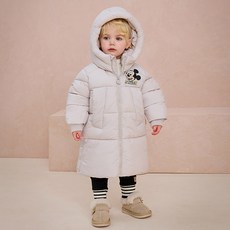 milkmile 兒童款迪士尼米奇超細纖維長版大衣