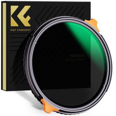 K&F CONCEPT NANO-X CPL + Fader ND4-ND64 可變濾鏡 8K AGC Glass 46mm, 單一商品, 1個