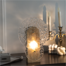 Lena Energy LED水晶燈 旋轉圓形水波紋極光氣氛燈, 混合色