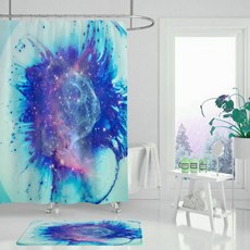 彩色繪畫浴簾 TYPE10 180 x 120 cm, 1個