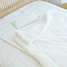 ahtty blanc 新生兒莫代爾寢具3件組, 白色