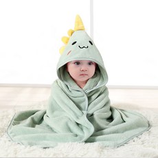woojooi 兒童舒適動物連帽浴巾