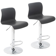 BESTLECT 2個poloe -footed家用吧台A157 2, 黑色