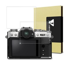 VENTOSA 螢幕清潔劑 隨機出貨 + 富士 X-T30 2 相機鋼化玻璃螢幕保護貼 2入組, 1套, VTS-FCDF