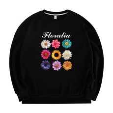 JB FASHION 花卉寬鬆版型大學T
