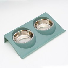 daysoy 寵物斜口設計餐具組 L, 01 藍色, 1套