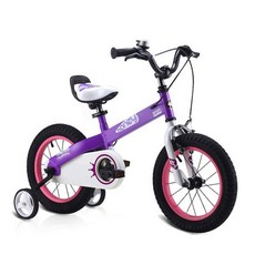royalbaby Honey 兒童輔助輪自行車, 紫色, 1個, 113cm