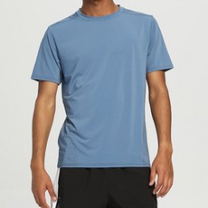 男士 DM 條紋跑步運動短袖T恤