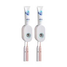 GUNU 浴室黏貼式牙膏擠壓器 白色, 2個