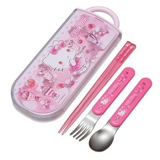 Skater 銀離子餐具組 TACC2AG, 湯匙+叉子+筷子+盒子+姓名貼, 混色