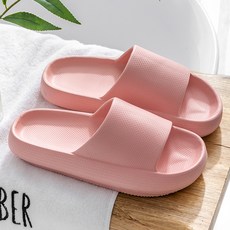 Seonbit Penco 辦公室舒適基本款素色日常拖鞋, 240, 粉紅色