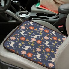 El Living圖案夏季涼爽涼感墊汽車坐墊, 1個, 花鹿