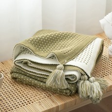 彩色沙子針織毯