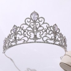 LUNA GLAM 自助婚紗 Grace 鋯石皇冠 H1066, 純淨白(TRZ172), 1個