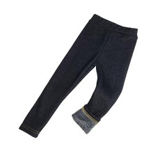 Vivastar兒童款貂皮刷毛斜彈性緊身褲