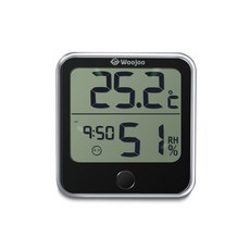 Cheonghun宇宙數位溫濕度計, 黑色的, 1個