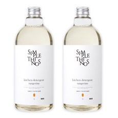 Simple things 洗碗精柑橘香味, 2個, 1L