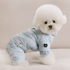 펫츠랜드 반려동물 에어핏 올인원 패딩, 스카이블루, 1개