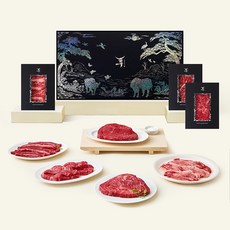 엄마네한우 등심 200g x 2개 + 갈비살 200g + 업진살 200g + 차돌박이 200g 1++등급 (7) 프리미엄 선물세트 2호 (냉장), 1세트