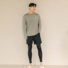 TUBE TREE 男款指洞防磨衣上下套裝 AE8204PL