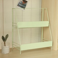 Living S鐵製框架化妝台收納架 薄荷色, 1個