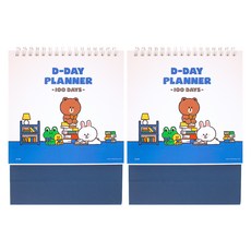 BROWN & FRIENDS 100天計畫本 2p, 混合色, 1個