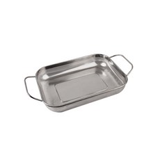 Roebenhoff 長方形雙柄不鏽鋼篩網, 銀