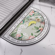 Witherhome 小鳥重點地墊, 綠色, 1個