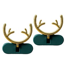 조이앤조이 케이블정리 붙이는 플러그 후크, 01 그린, 2개