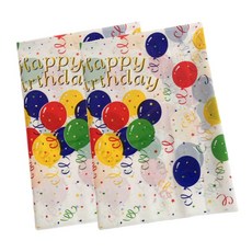 市集風格 派對餐桌裝飾 圓點圖案 桌布 氣球, 1入, 2個