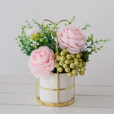 GAPANG 花束 TESI002 + 花瓶套組, 13號 粉色