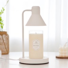 the Sweet Candle 香氛蠟燭+香氛蠟燭融蠟燈 白色+燈泡 2入, 8 Black Cherry, 白色