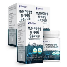 보뚜 MSM 관절생생 N-아세틸 글루코사민, 60정, 3개