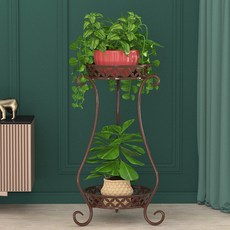 Enasu Mojas 室內植物架 Veranda 多肉植物架 2 層 TC018, 深棕色