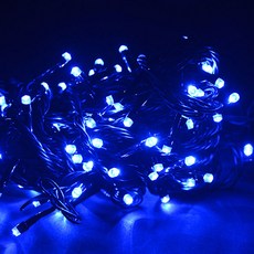 Gib LED 銀河燈泡 288顆 DC24V 24m, 黑色(線), 藍色(燈泡), 1個