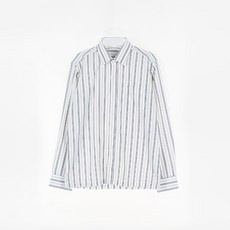 校服Mol男童款藍色黃色條紋校服襯衫