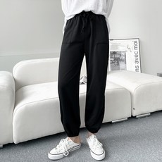 jalbba jean 女款鬆緊腰束口運動褲