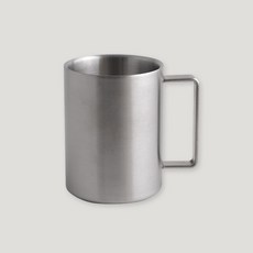 소소모소 이중 올스텐 머그 400ml, 실버, 1개