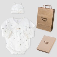 Organic Boom 嬰幼兒用 青龍年 龍年 夏季 新生兒連身衣 + 帽子 + 購物袋 + 盒裝組合