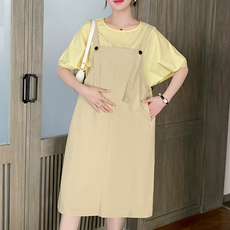 스타 스윗 멜빵 임산부 원피스