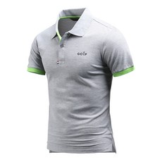 다꾸앙 남성용 코스링 PK 반팔 자수 카라 티셔츠 E04JKA_JC3864